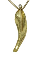 ALix Hart leaf pendant