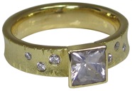 A Hart ice blue sapph ring