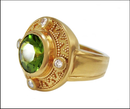 Julie peridot ring **